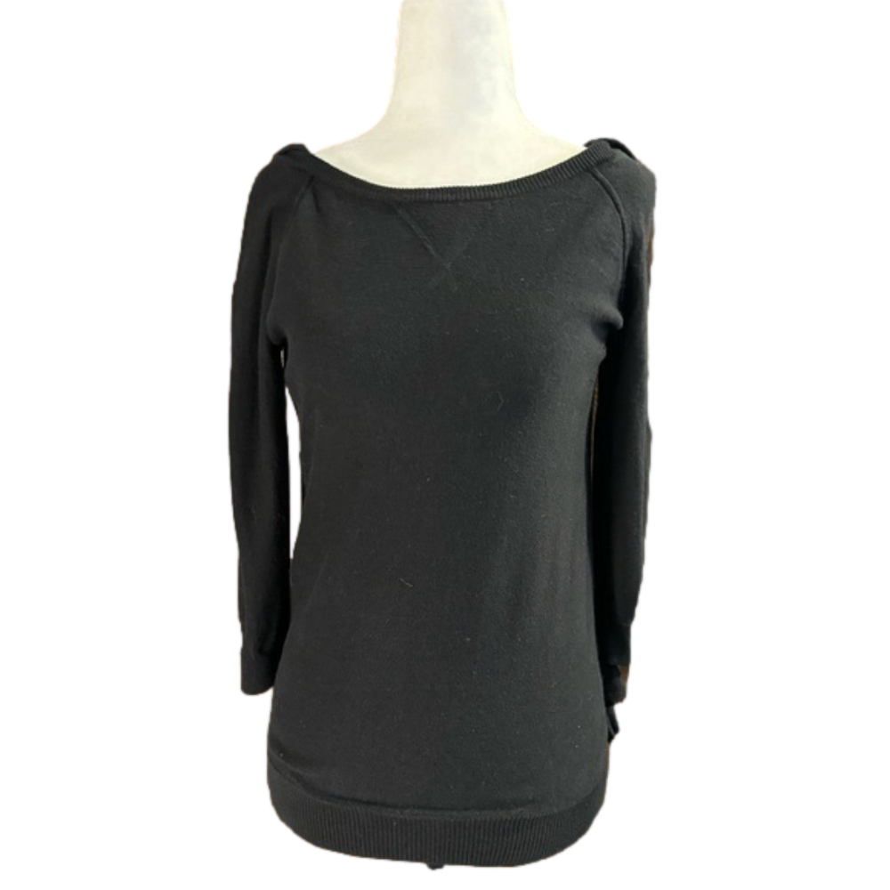 Vintage Black Juicy Couture Cashmere Blend Hoodie Sweater Size Medium